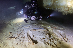 Hallan nuevo esqueleto de hace más de 8.000 años en cenotes del Caribe mexicano